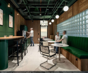 Nowa siedziba KRUK we Wrocławiu; projekt przestrzeni wspólnych: BIT CREATIVE