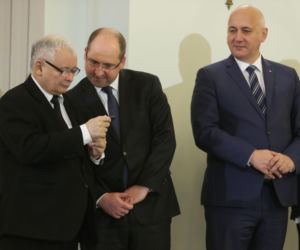 Jarosław Kaczyński, Adam Bielan. 2017r.