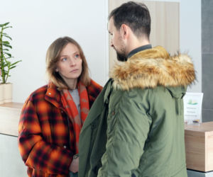 Barwy szczęścia odc. 3378. Renata (Anna Mrozowska), Marcin Kodur (Oskar Stoczyński)