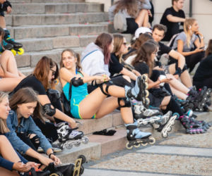 4. Nightskating Białystok. Przejazd filmowy