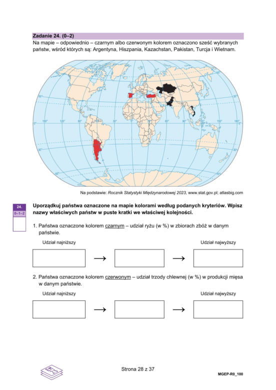 Matura 2026: geografia rozszerzona 15.05.2026 r. Arkusze CKE [Formuła 2023]
