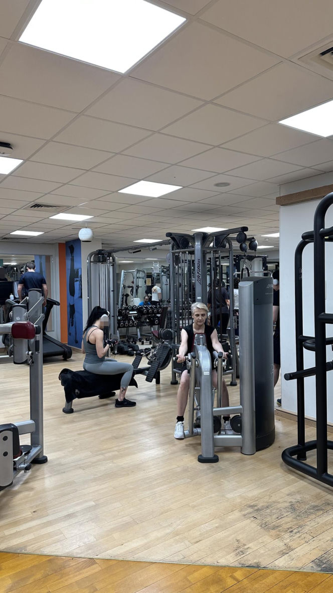 Joanna Scheuring-Wielgus na siłowni