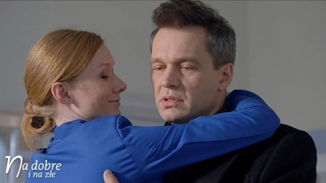 	Na dobre i na złe odc. 584. Wiktoria (Katarzyna Dąbrowska), Andrzej Falkowicz (Michał Żebrowski)