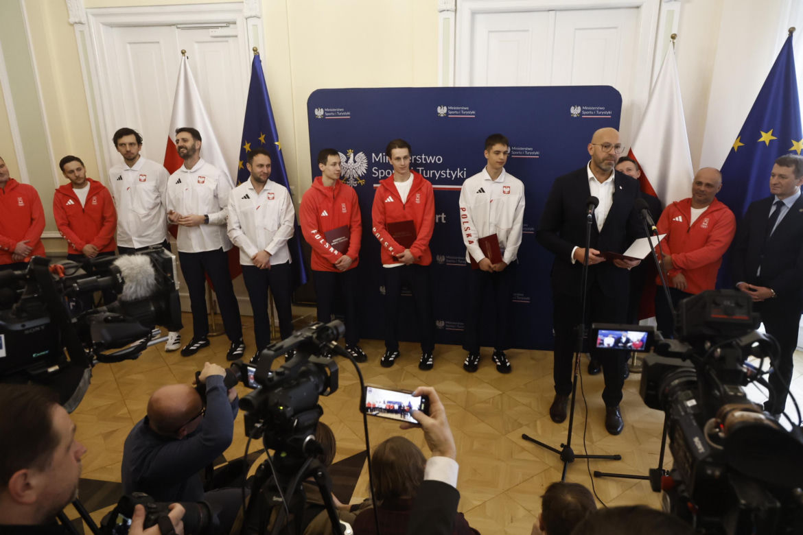 Kacper Tomasiak, Władimir Semirunnij i inni na spotkaniu u Ministra Sportu