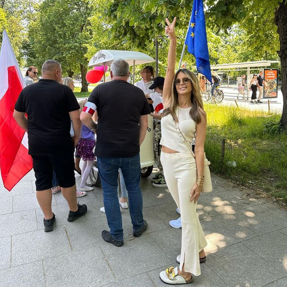 Małgorzata Rozenek i Radosław Majdan na Marszu 4 czerwca