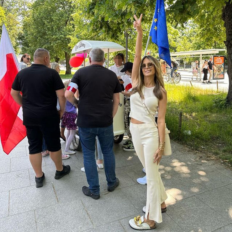 Małgorzata Rozenek i Radosław Majdan na Marszu 4 czerwca
