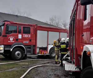 Pożar w Świętej Katarzynie. Spłonął dom strażaka