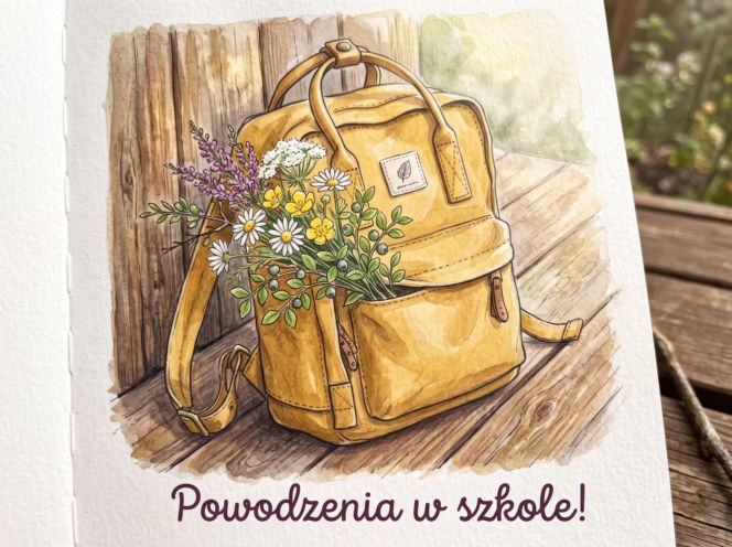 kartka na rozpoczęcie roku szkolnego