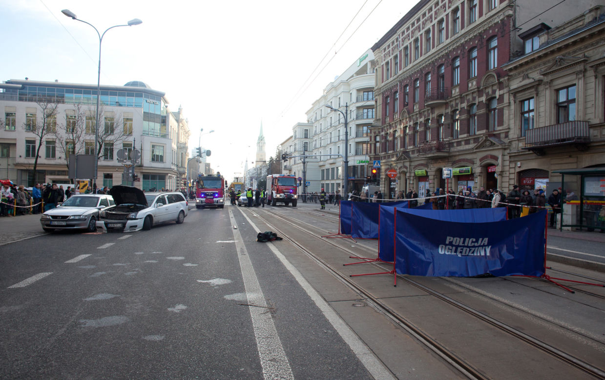 Wypadek tramwaju w Łodzi