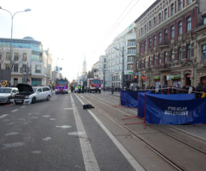 Wypadek tramwaju w Łodzi