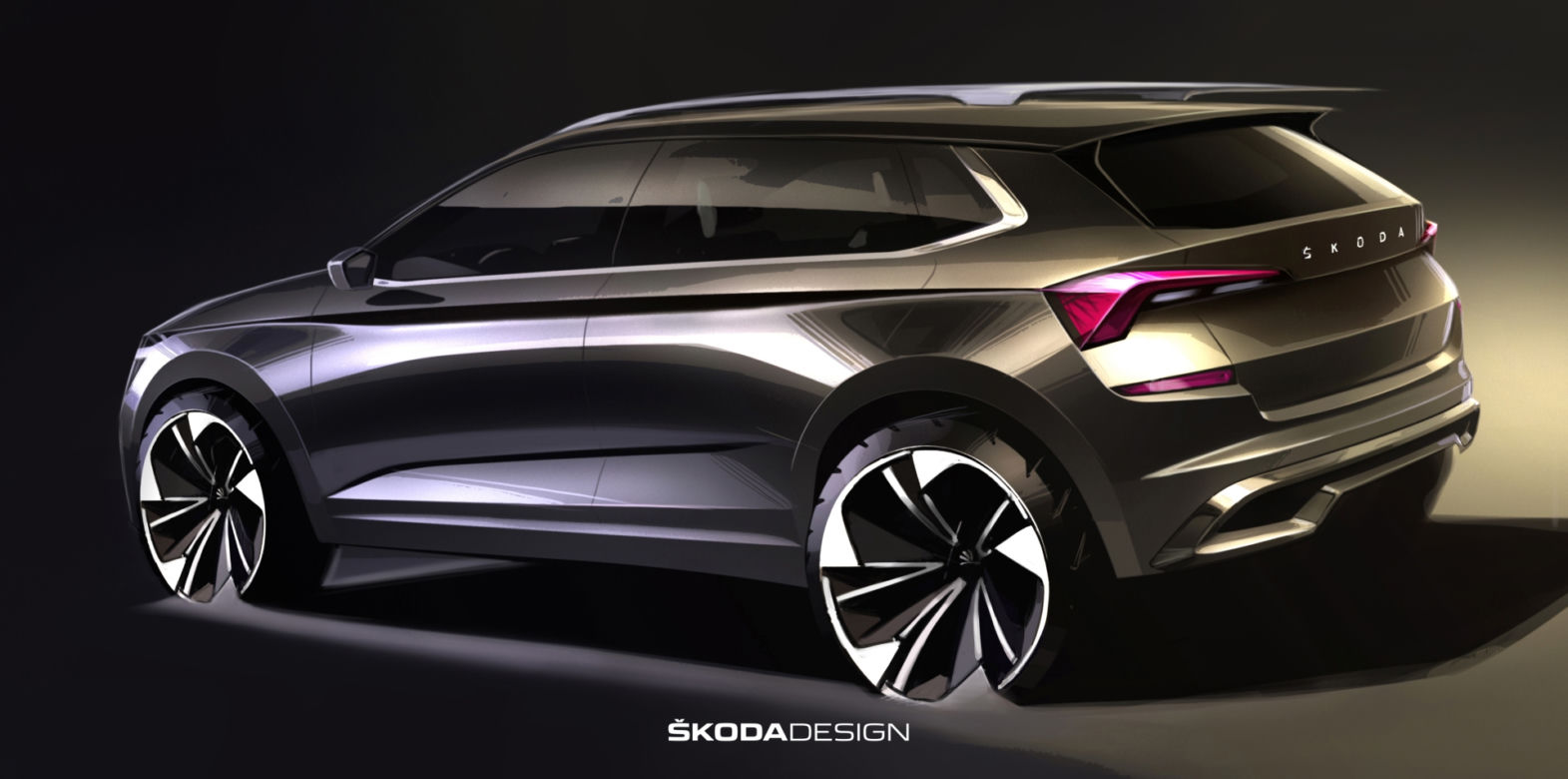 Skoda Kamiq na szkicach