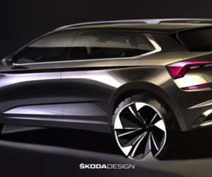 Skoda Kamiq na szkicach