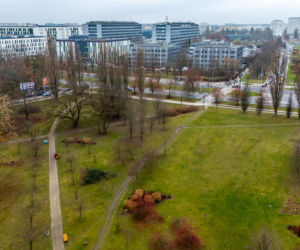 Przyszła trasa tramwaju wzdłuż Pola Mokotowskiego w Warszawie