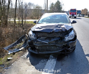 Wypadek na DK1 w Kobiórze