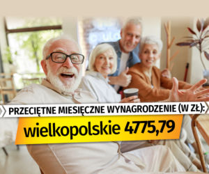 Przeciętne miesięczne wynagrodzenie (w zł)