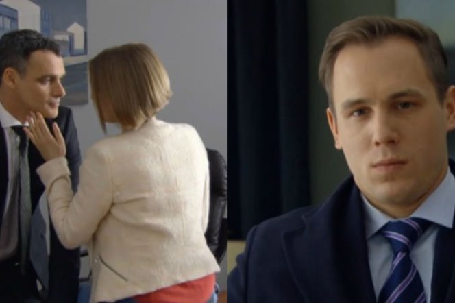 O mnie się nie martw 4 sezon. Iga (Joanna Kulig), Łukasz (Jan Wieczorkowski), Marcin (Stefan Pawłowski)