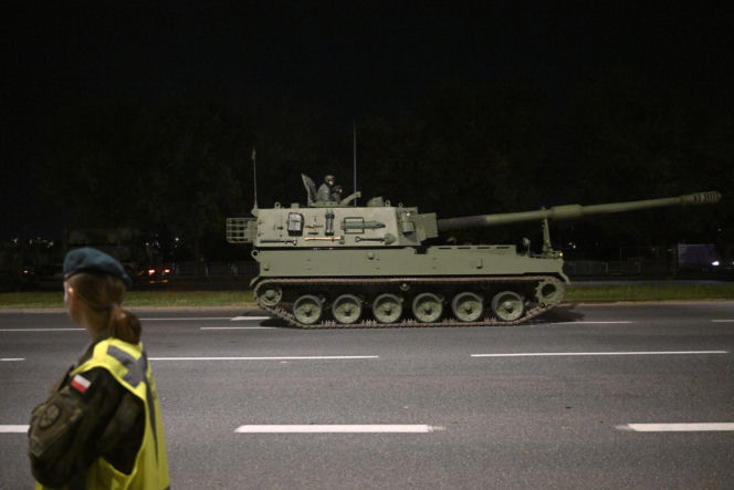 Nocna próba defilady wojskowej w Warszawie 2