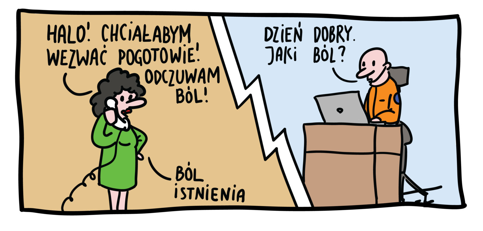 Pogotowie z przymrużeniem oka