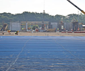Budowa stadionu w Szczecinie - sierpień 2020