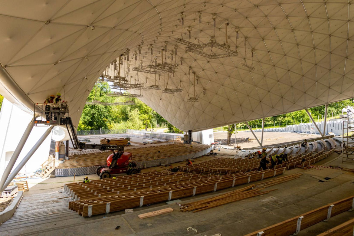 Modernizacja Teatru Letniego w Szczecinie - czerwiec 2022