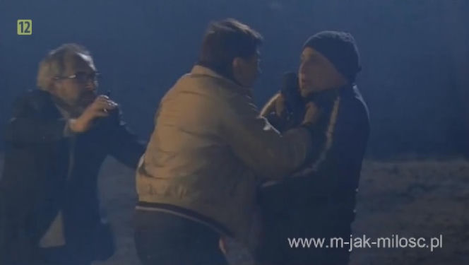 M jak miłość odc. 1151. Kacper Kuszewski (Marek), Przemysław Bluszcz (Rafał), Jacek Kopczyński (Adam Werner)