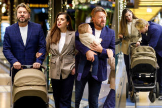 Milowicz w roli taty jak z obrazka. Aktor przyłapany z żoną i synkiem na świątecznych zakupach