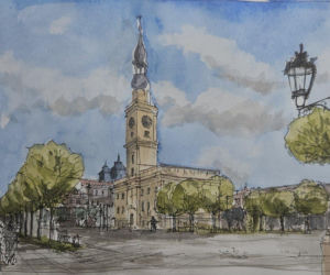 Rynek w Lesznie po remoncie - wizualizacja