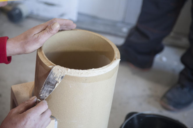 Ceramiczna kształtka wkładu kominowego