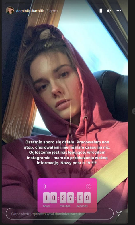 M jak miłość. Dominika Kachlik na Instagramie 