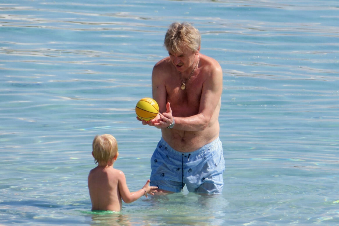 Zbigniew Boniek na plaży