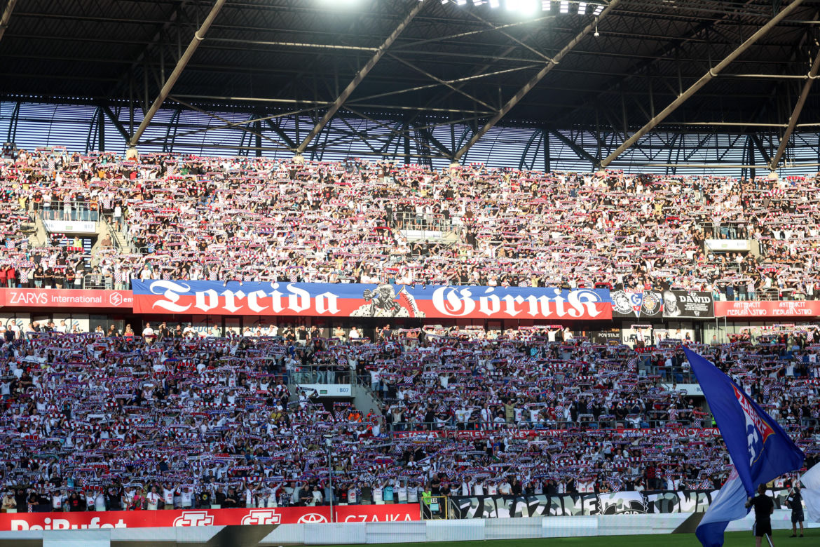 Górnik Zabrze - Ferencvaros: Zdjęcia kibiców z meczu 3. rundy eliminacji Ligi Europy