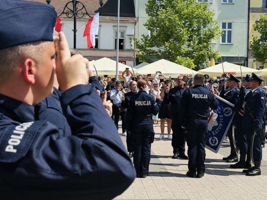 Ślubowanie nowych policjantów Śląskiej Policji