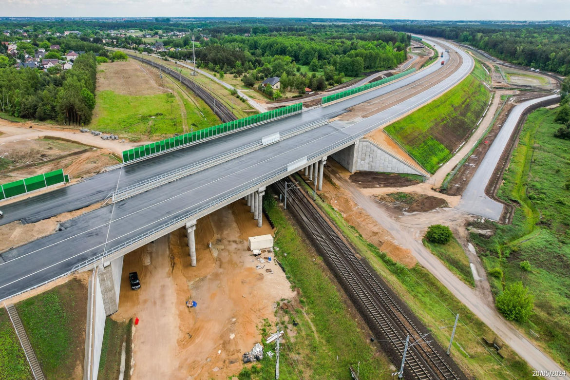 Tak wygląda plac budowy autostrady A2 od węzła Siedlce Zachód do węzła Siedlce Południe 