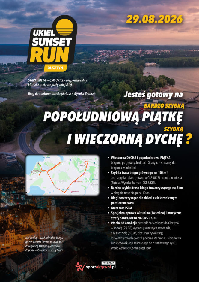 UKIEL Sunset RUN Olsztyn