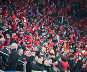 Widzew Łódź - Lech Poznań: Zdjęcia kibiców i zawodników z meczu 24. kolejki PKO BP Ekstraklasy