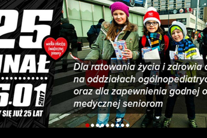 WOŚP 2017: ile zebrało twoje miasto? Ranking sztabów!