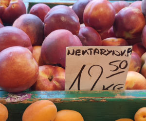 Nektarynki kosztują od 9 do 12,50 zł