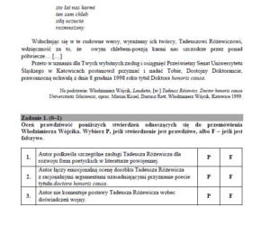 egzamin maturalny język polski 2018 MATURA