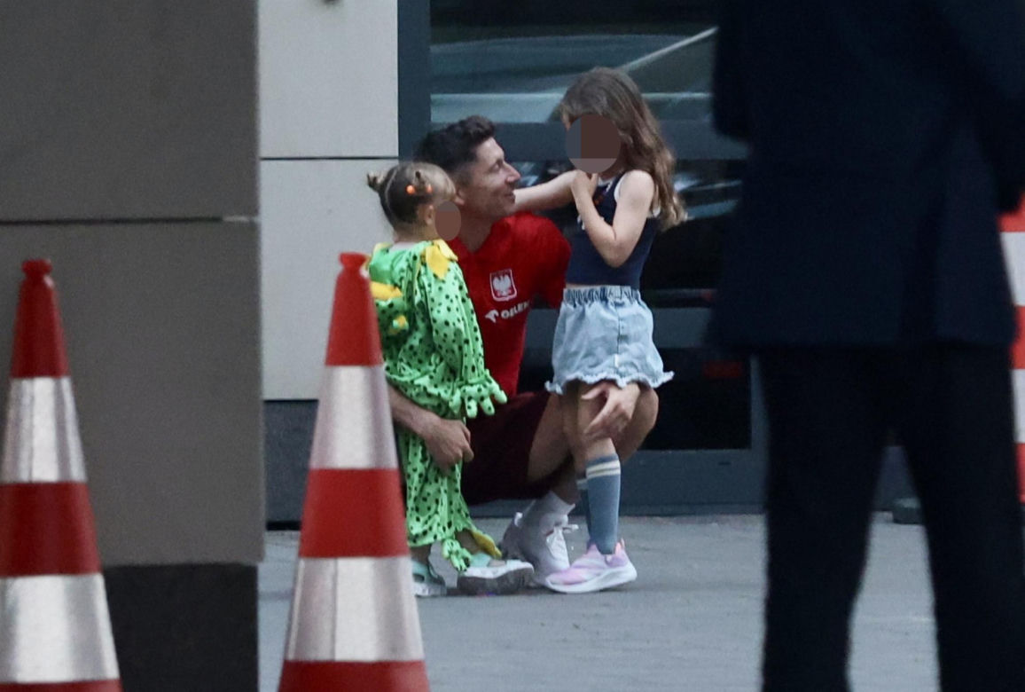 Lewandowski z rodziną