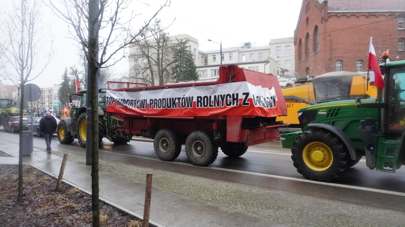Protest rolników w Olsztynie, 20 lutego