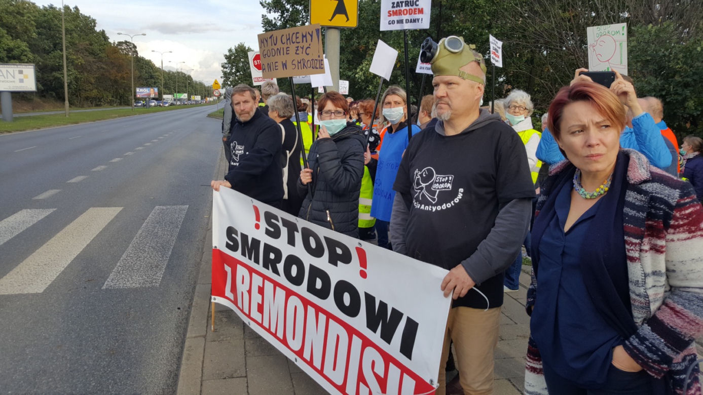 Mieszkańcy Siernieczka zablokowali ul. Fordońską
