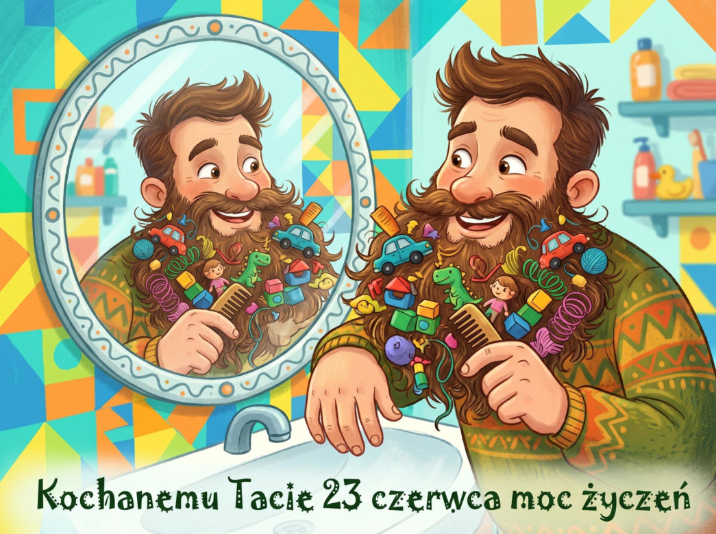 Zabawna kartka na Dzień Taty