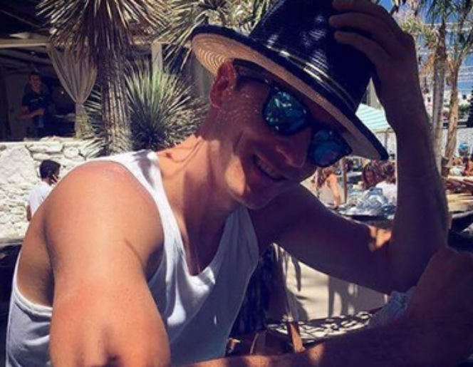 Robert Lewandowski na wakacjach