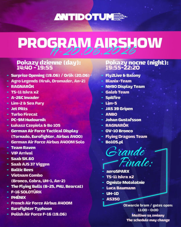 Co zabrać na lotnisko w Lesznie? Niezbędnik na pokazy lotnicze Antidotum Airshow