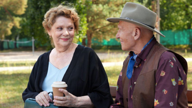 Barwy szczęścia odc. 3327. Józefina Rawiczowa (Elżbieta Jarosik), Tolek Koszyk (Marek Siudym)