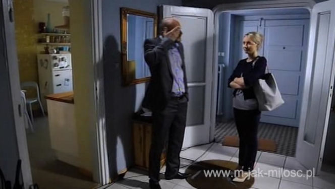 M jak miłość. Robert Lubiński (Tomasz Borkowski), Beata (Joanna Orleańska)