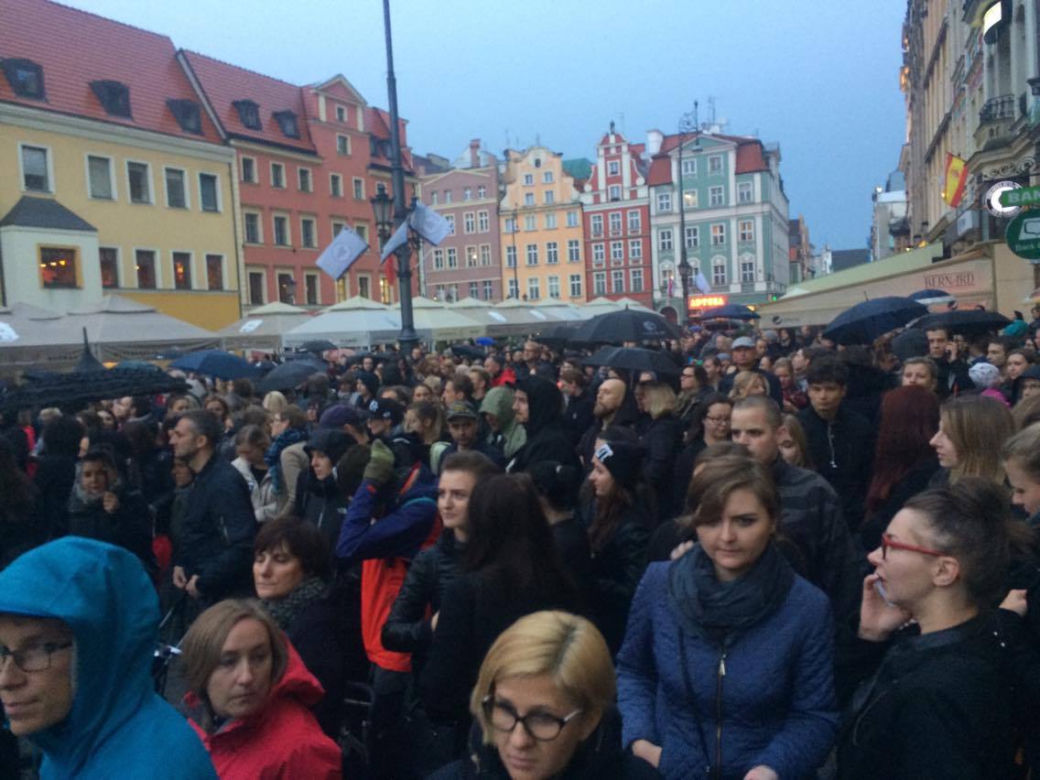 Czarny protest we Wrocławiu
