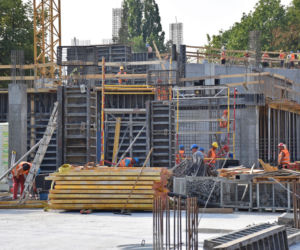 Budowa stadionu w Szczecinie - sierpień 2020