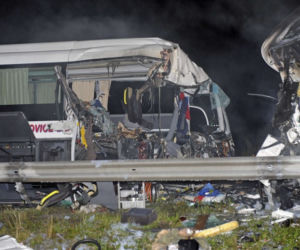 Węgry: Zderzenie autobusu i dwóch ciężarówek. 51 rannych