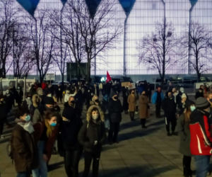 Strajk Kobiet w Szczecinie: Manifestacja na placu Solidarności - 28.01.2021